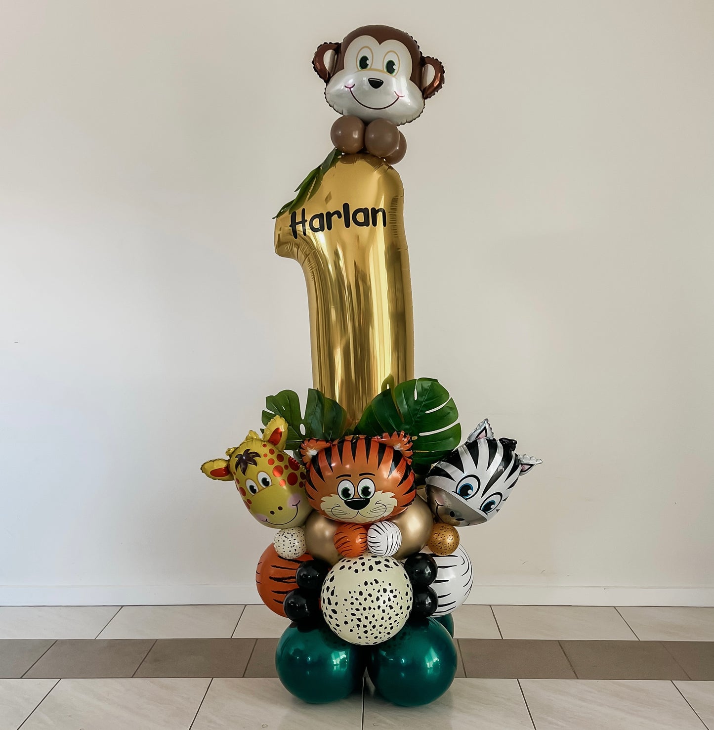 Wild Jungle Birthday Air-filled Cluster - Does Not Float