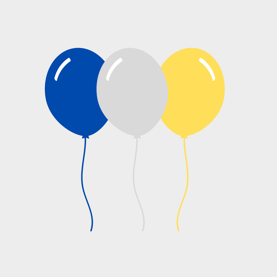AFL: West Coast Eagles Bundle of 50 Individual Helium Filled Balloons with Matching Ribbon (No Weight)