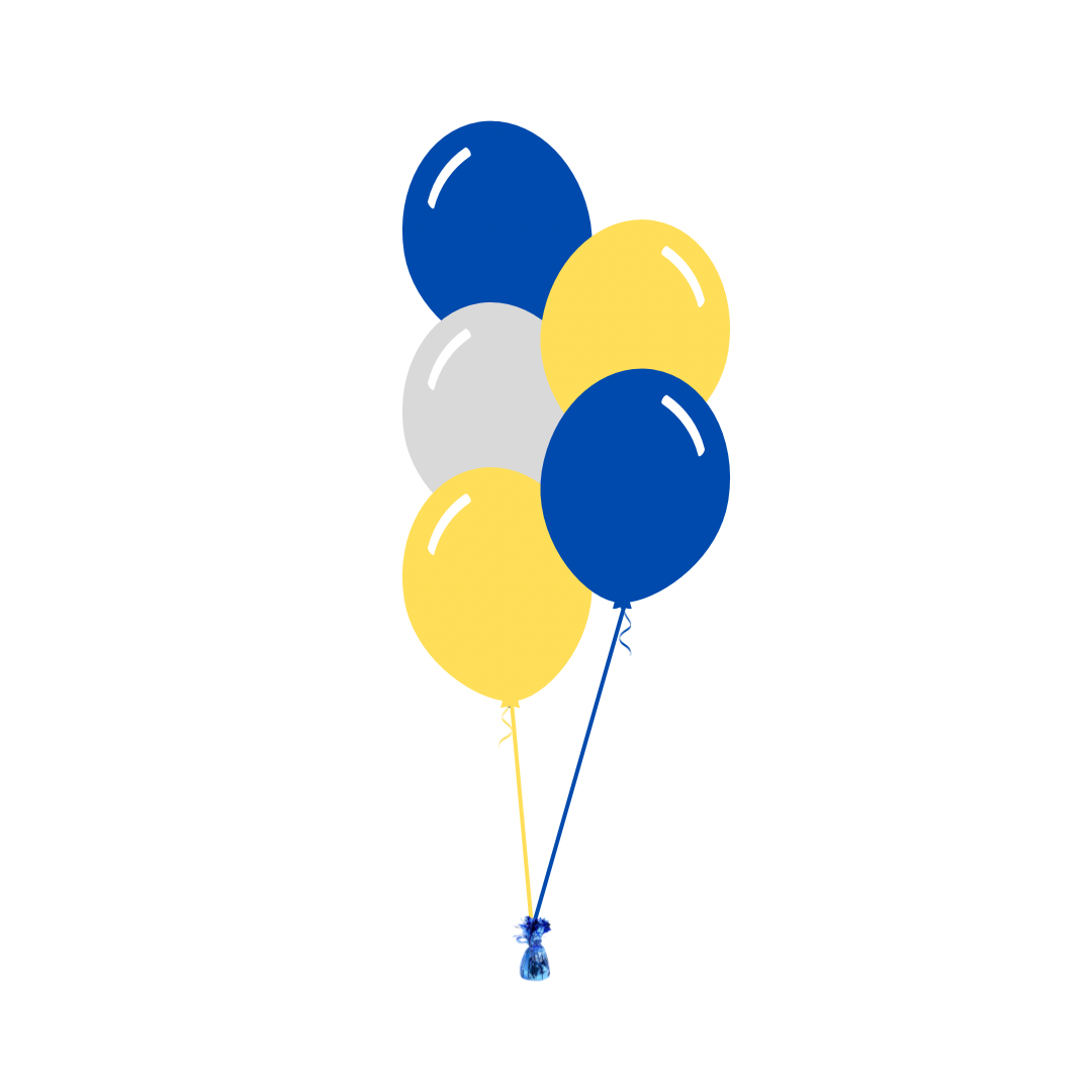AFL: West Coast Eagles Arrangement of 5 Balloons