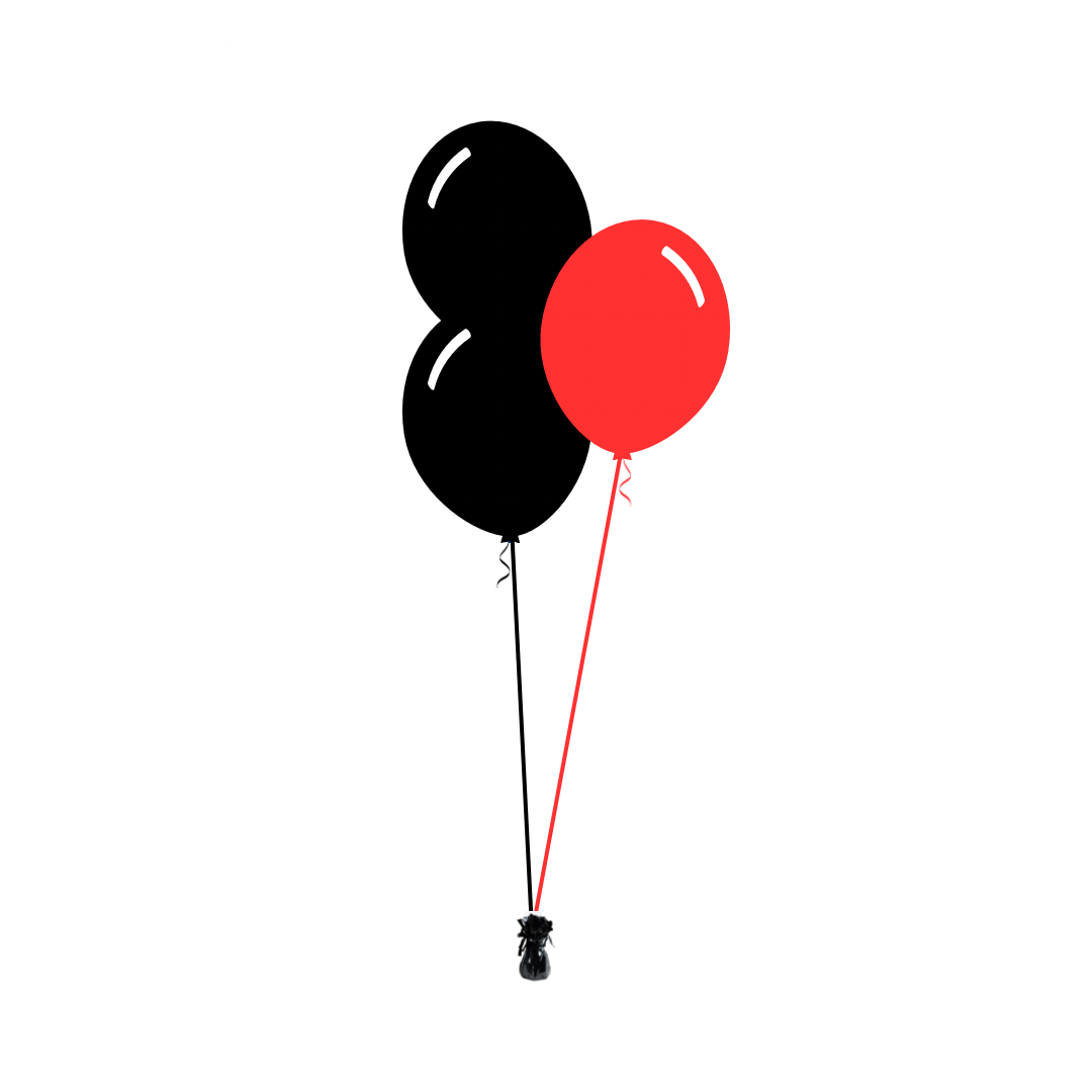 AFL: Essendon Bombers Arrangement of 3 Balloons