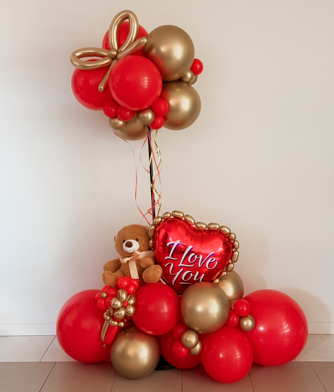 I Love You Air Filled Arrangement - Does Not Float