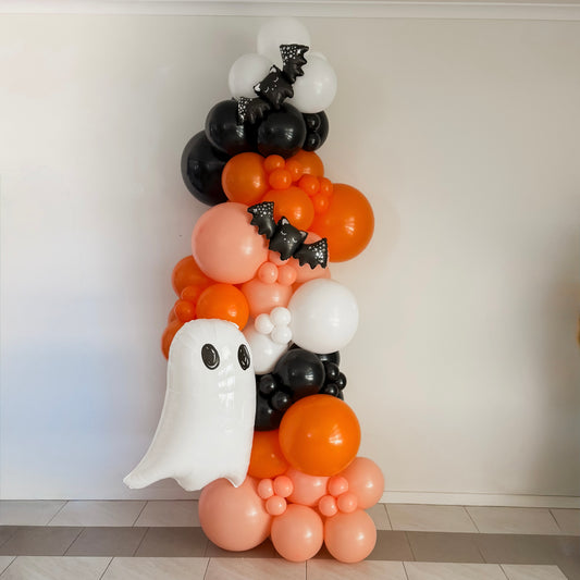 Halloween Balloon Column - single sided. Ideal for one way view.