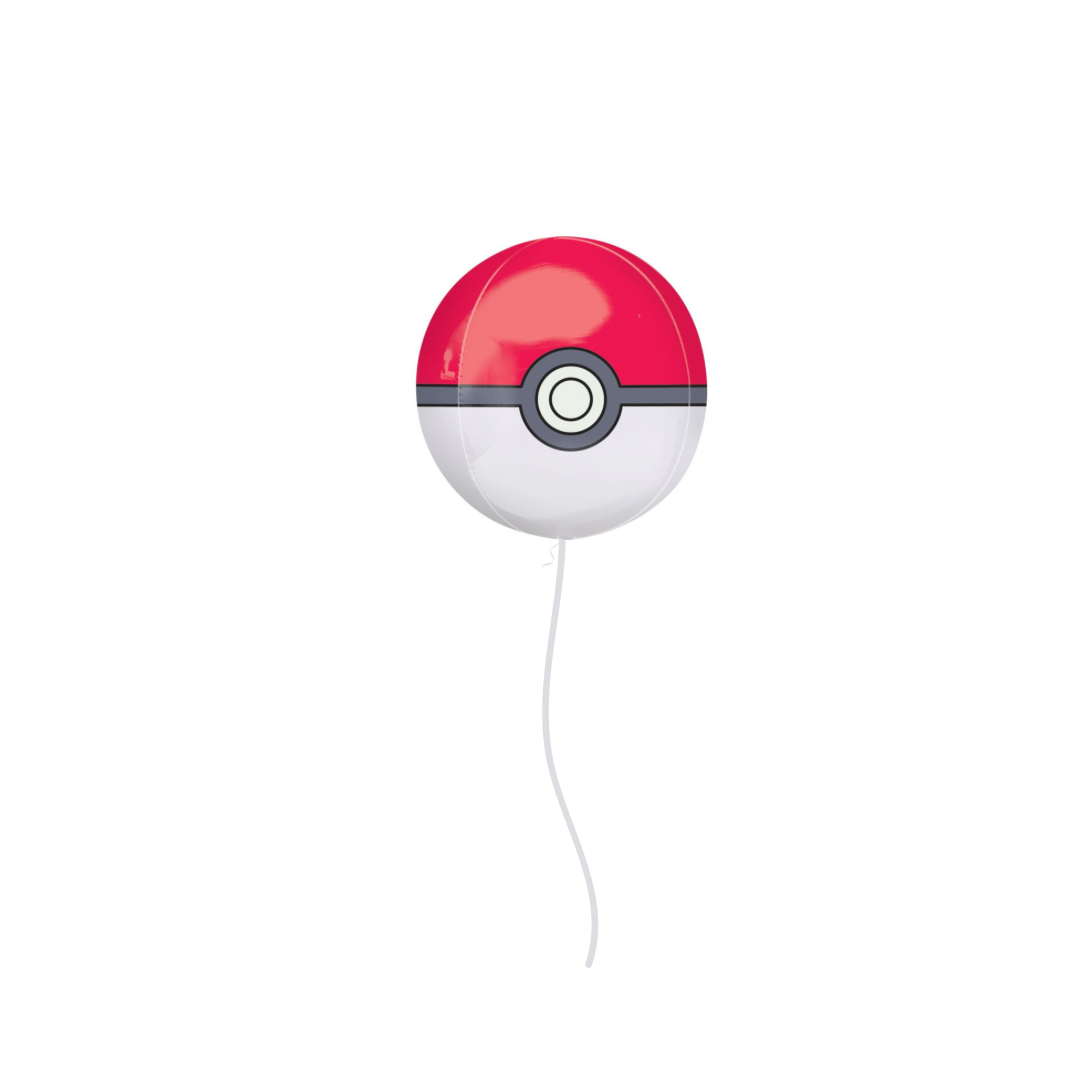 40cm Pokemon Pokeball Orbz Helium Filled Balloon