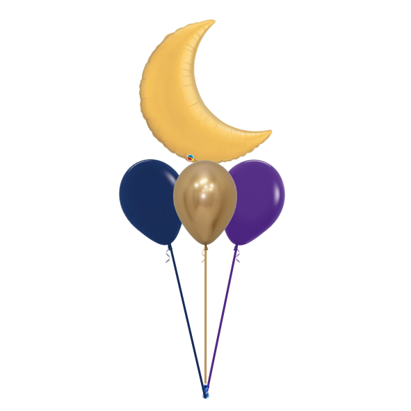 Eid Arrangement with 3 Balloons