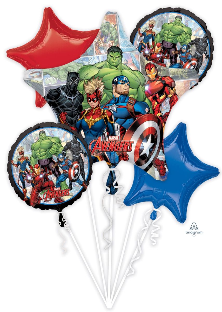 Marvel Avengers Balloon Bouquet - Floor Length