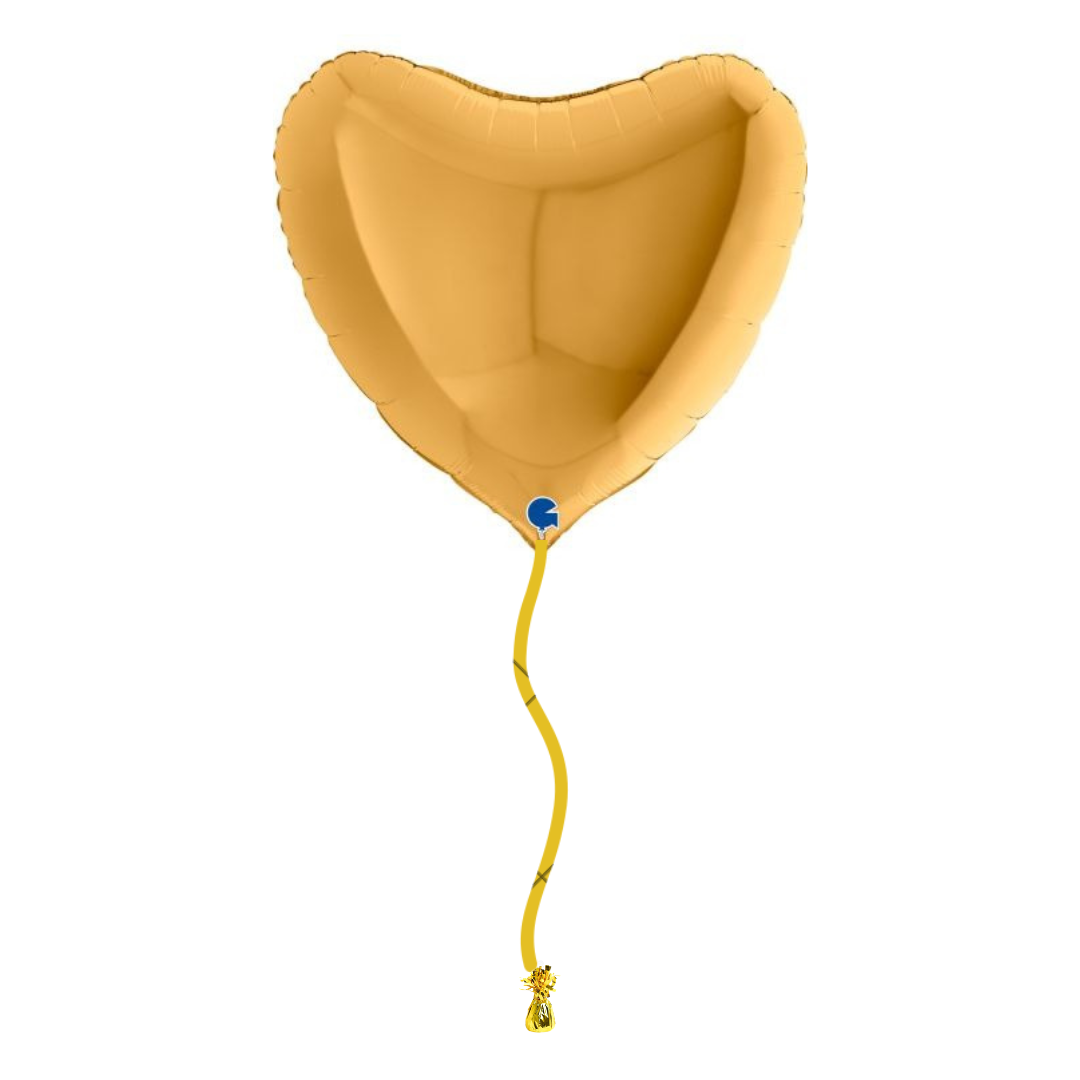 90cm Helium Filled Foil Heart Balloon