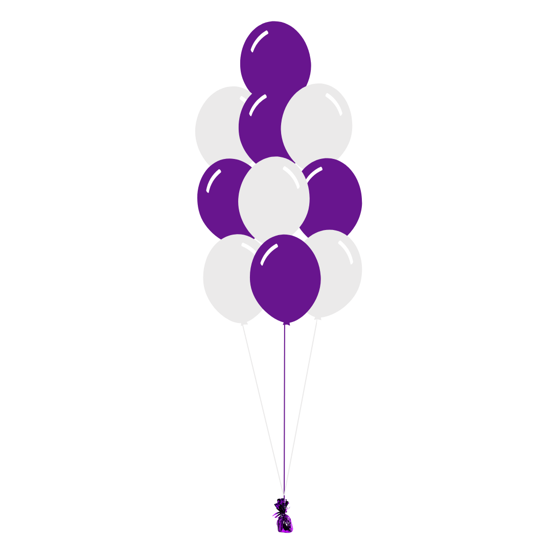 AFL: Fremantle Dockers Arrangement of 10 Balloons - Floor Length