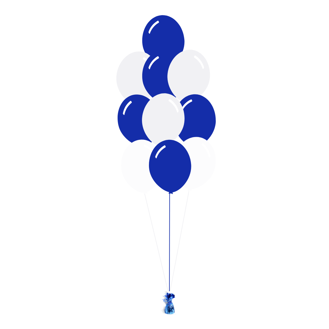 AFL: North Melbourne Kangaroos Arrangement of 10 Balloons - Floor Length