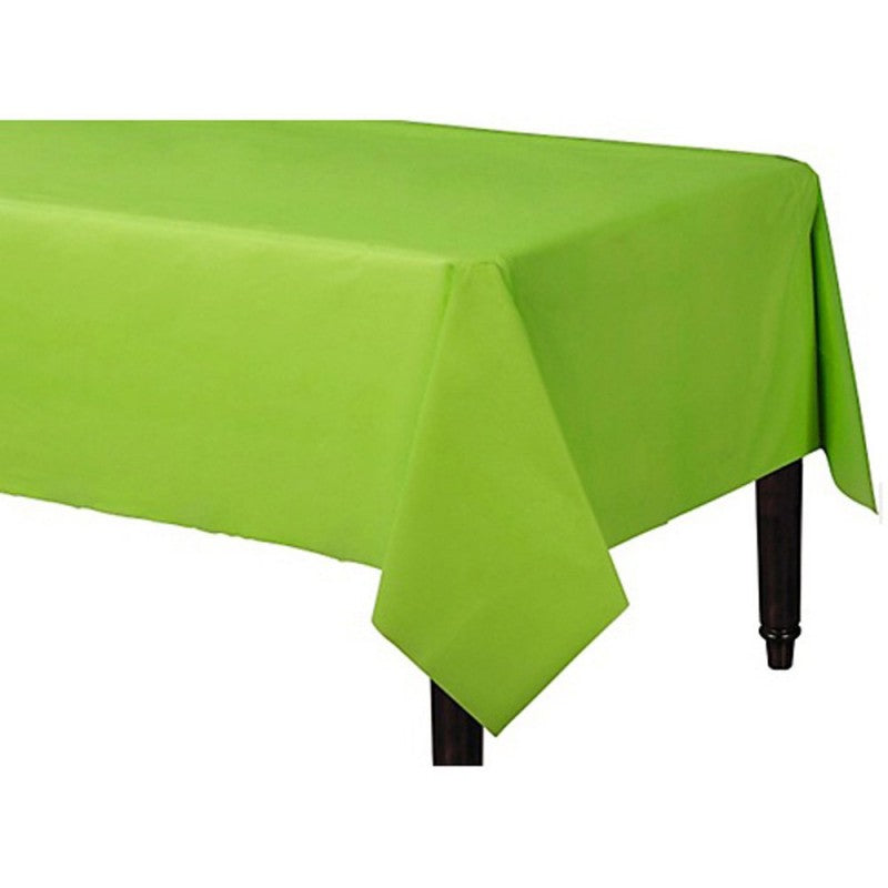 Rectangle Plastic Table Cover - Kiwi Green