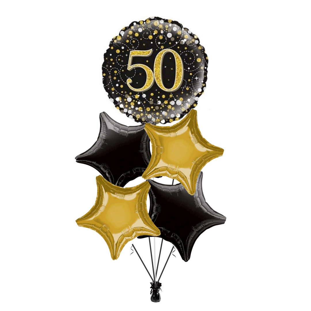 50th Birthday Balloon Bouquet