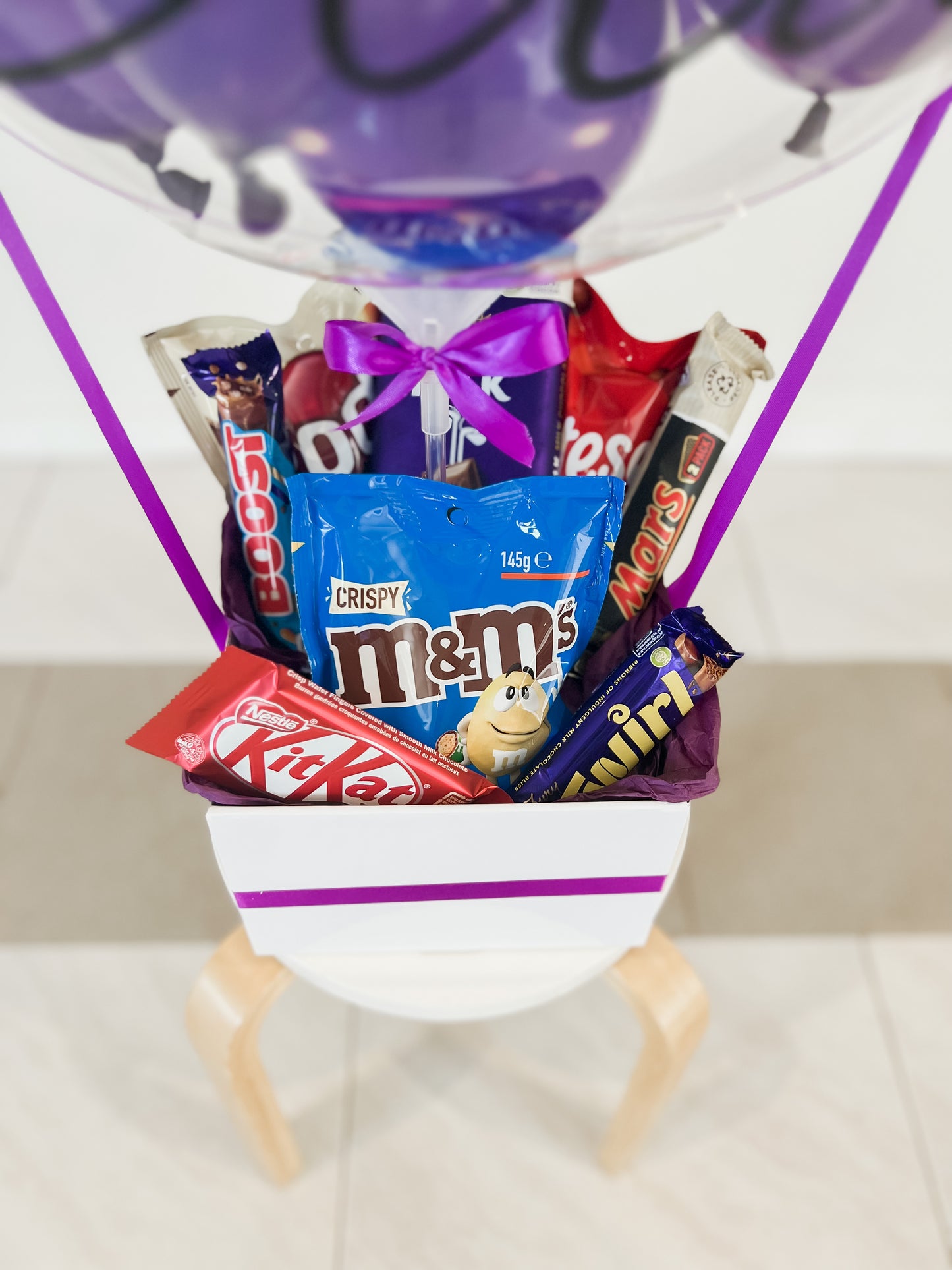 Chocoholic Birthday Balloon Gift Box