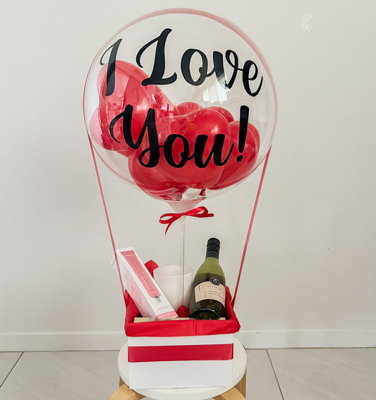I love you Balloon Gift Box