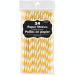 24 Pack Paper Straws - Yellow Sunshine