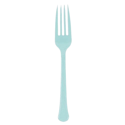 Premium Forks 20 Pack - Robin's Egg Blue