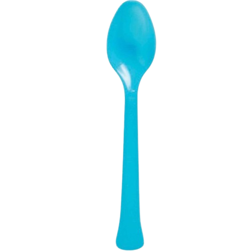 Premium Spoons 20 Pack - Caribbean Blue
