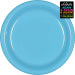 20 Pack Premium Plastic Plates 23cm - Caribbean Blue