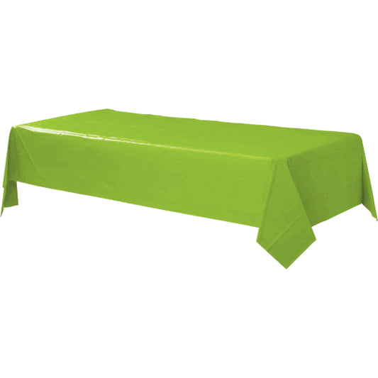 Rectangle Plastic Table Cover - Kiwi Green
