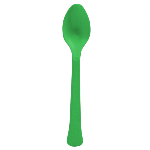 Premium Spoons 20 Pack - Festive Green