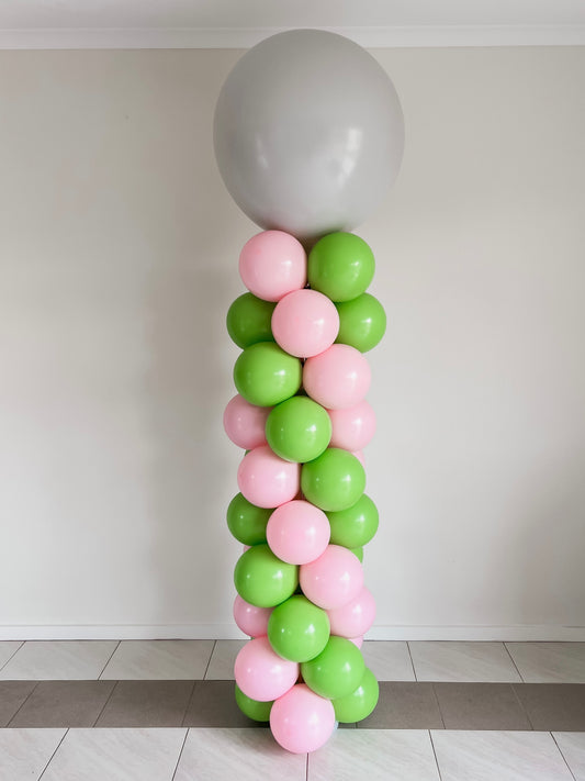 Balloon Column with 90cm Latex Balloon - HIRE ONLY