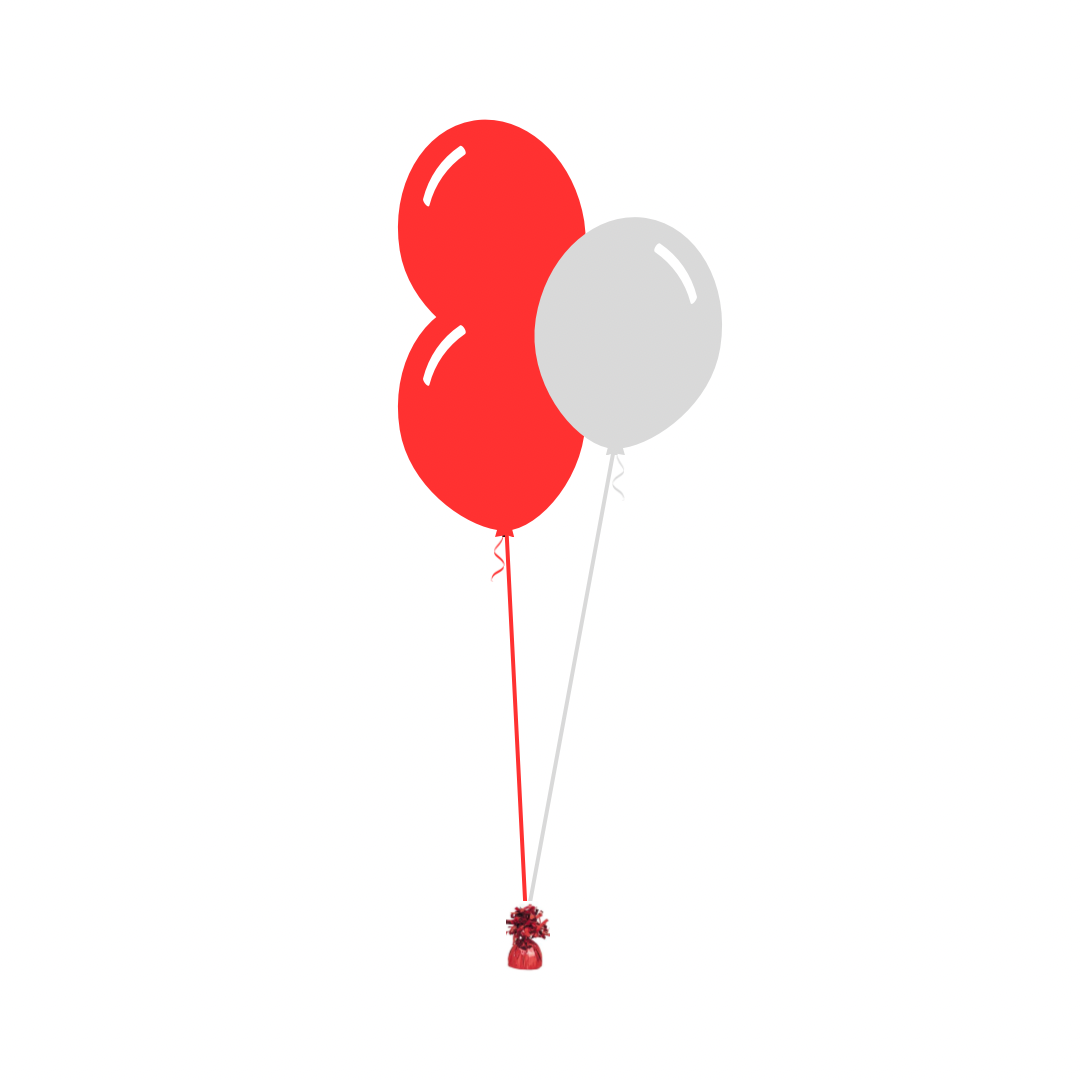 AFL: Sydney Swans Arrangement of 3 Balloons