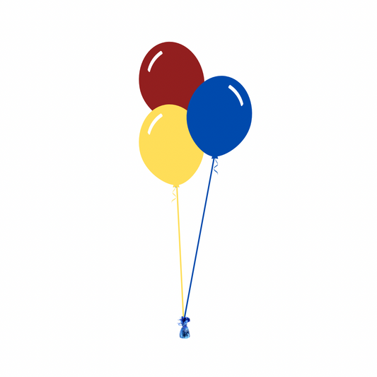 AFL: Brisbane Lions Arrangement of 3 Balloons