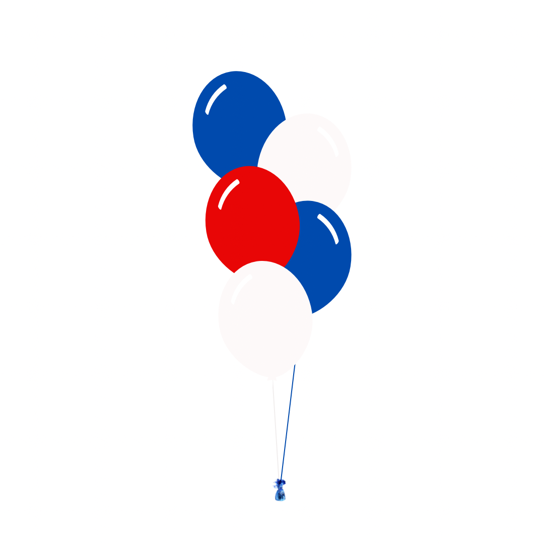 Australia Arrangement of 5 Balloons