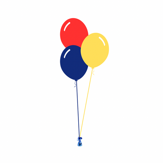 AFL: Adelaide Crows Arrangement of 3 Balloons