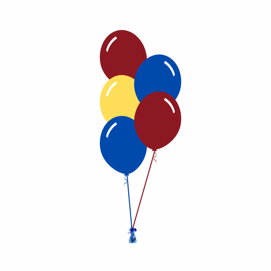 AFL: Brisbane Lions Arrangement of 5 Balloons