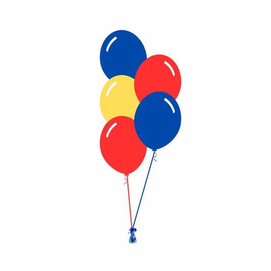 AFL: Adelaide Crows Arrangement of 5 Balloons