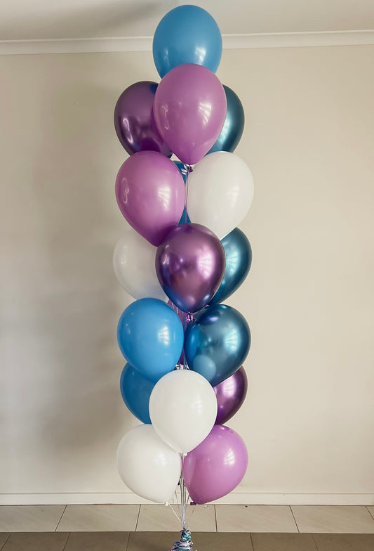 Arrangement of 19 Balloons - 2M Tall Floor Length