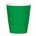 20 Pack Premium Plastic Cups 355ml - Festive Green