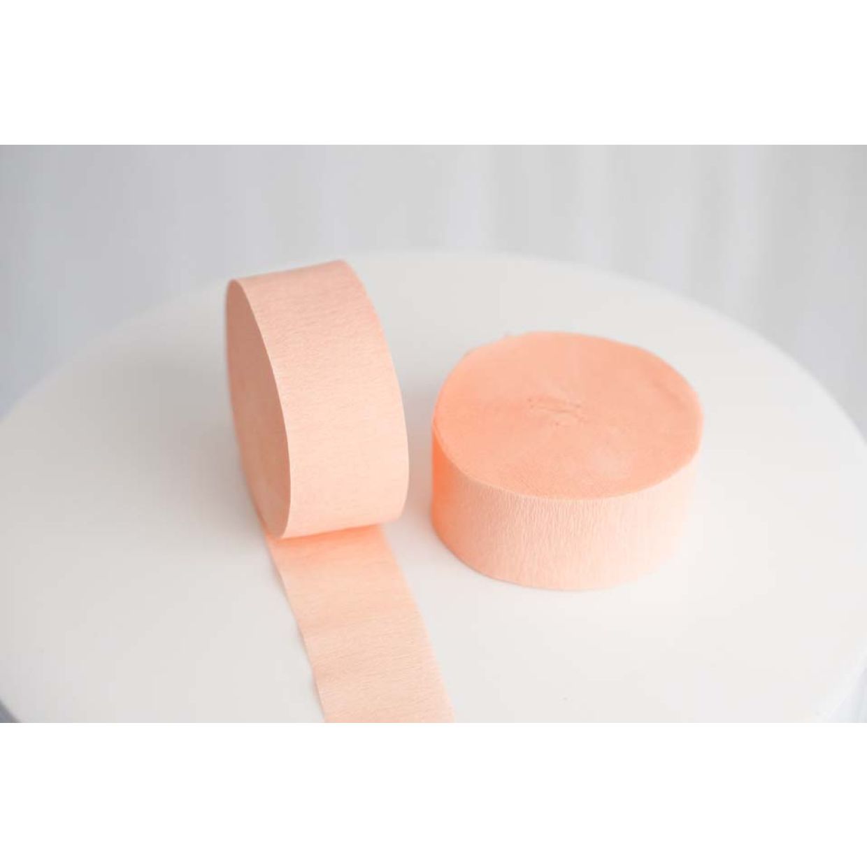 Pastel Peach Crepe Streamer (3.5cm x 25m)