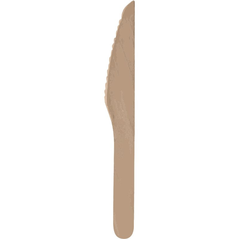 Wooden Knife 20PK Natural