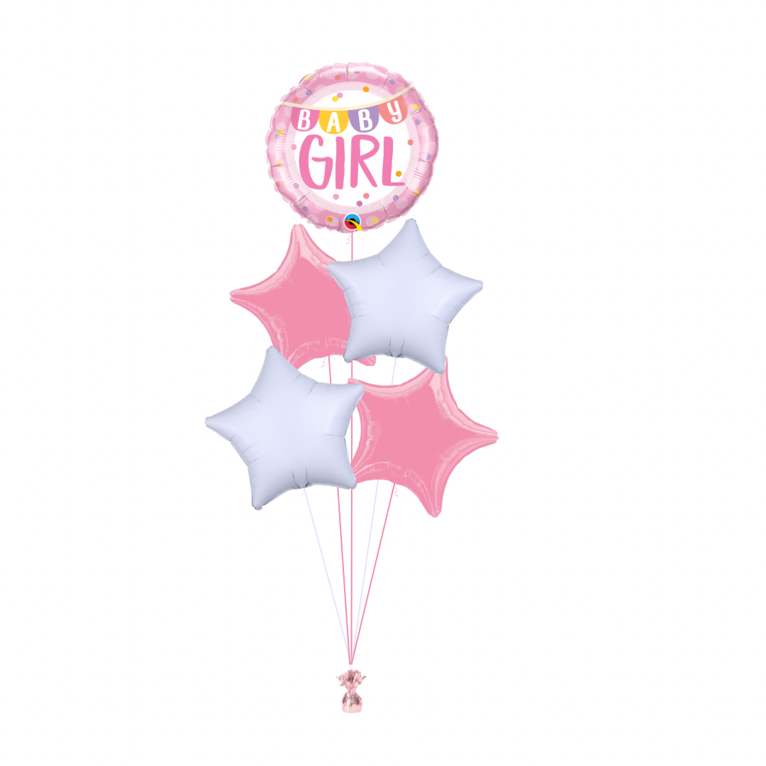 Baby Girl Balloon Bouquet