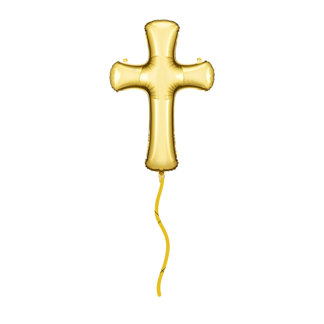 Gold Cross Helium Filled SuperShape