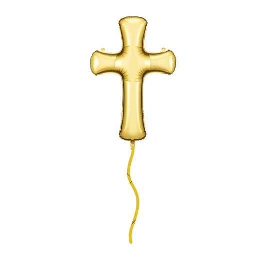 Gold Cross Helium Filled SuperShape