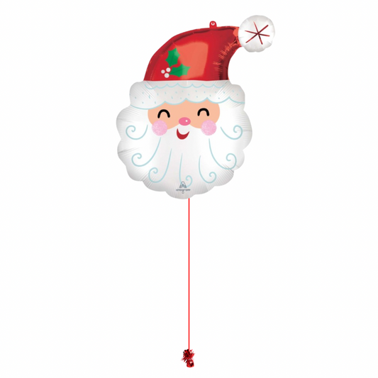 68cm Smiley Santa Helium Filled SuperShape