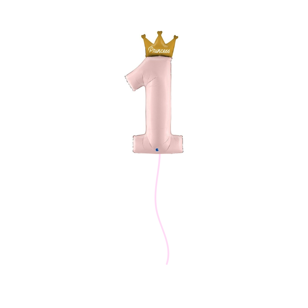 1st Birthday Princess Helium Filled SuperShape