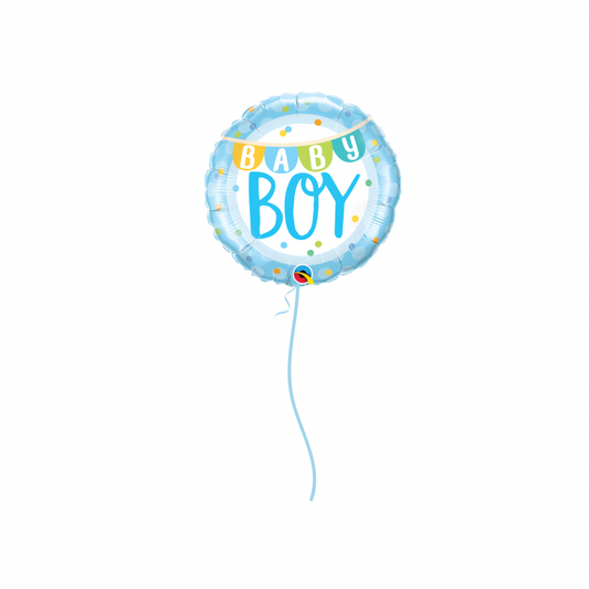 45cm Foil Baby Boy Helium Filled Balloon