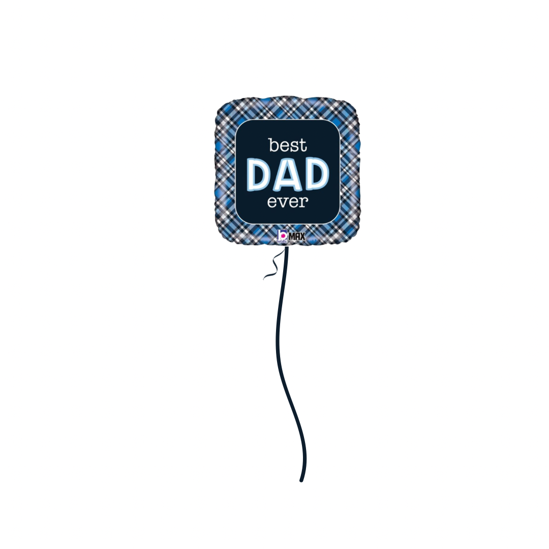 45cm Foil Best Dad Helium Filled Balloon