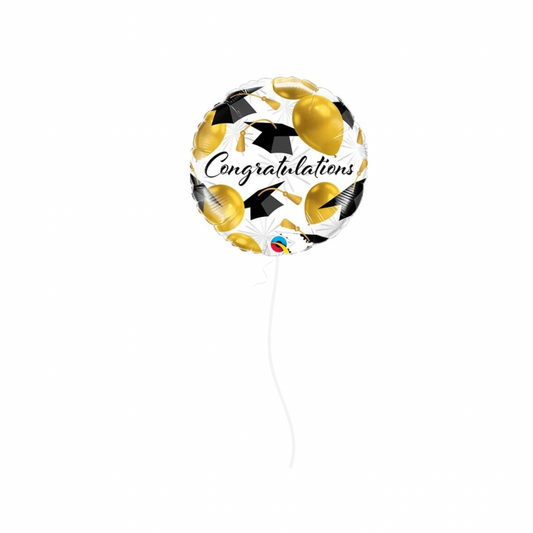 45cm Foil Congratulations Hats Helium Filled Balloon