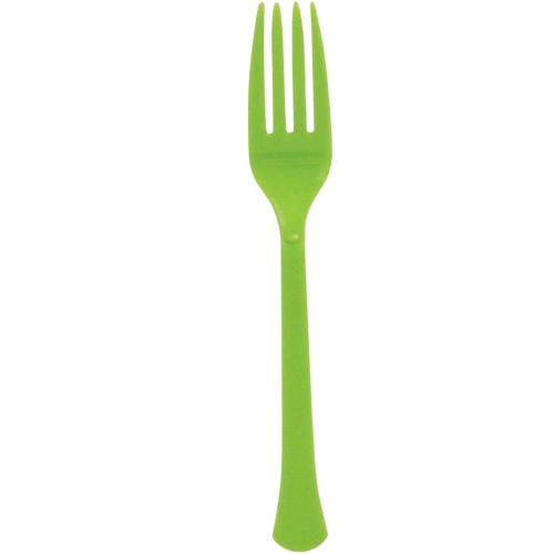 Premium Forks 20 Pack - Kiwi Green