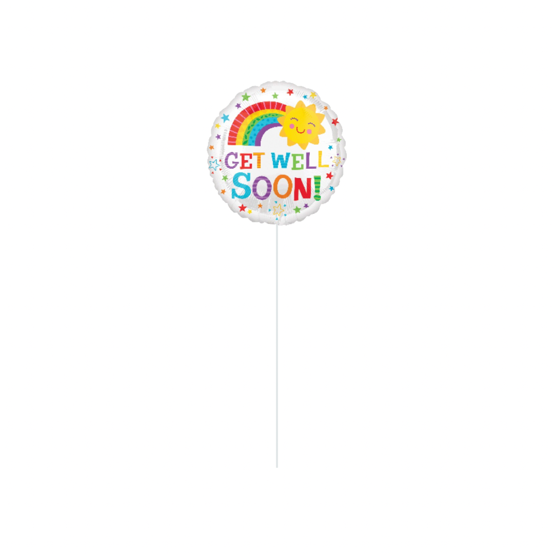 45cm Foil Get Well Soon Helium Filled Balloon
