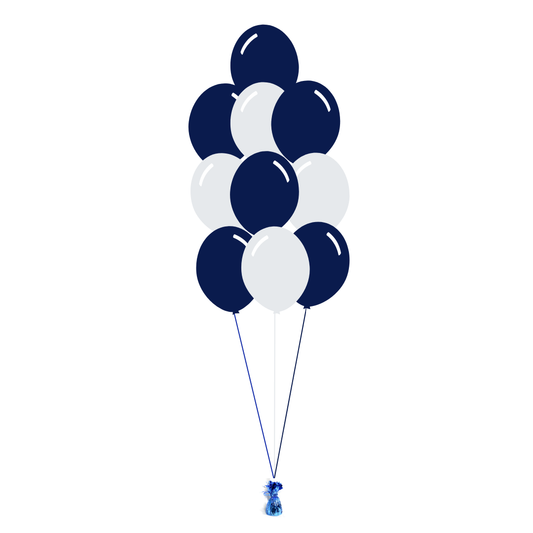 AFL: Geelong Cats Arrangement of 10 Balloons - Floor Length