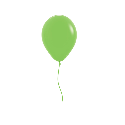 28cm Plain Helium Filled Balloon with Matching Ribbon