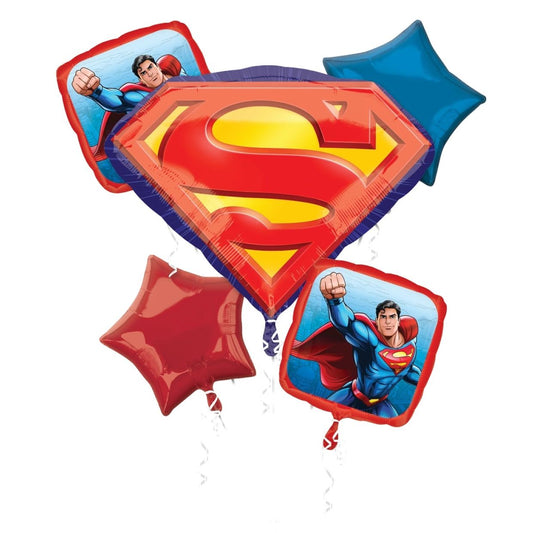 Superman Balloon Bouquet - Floor Length