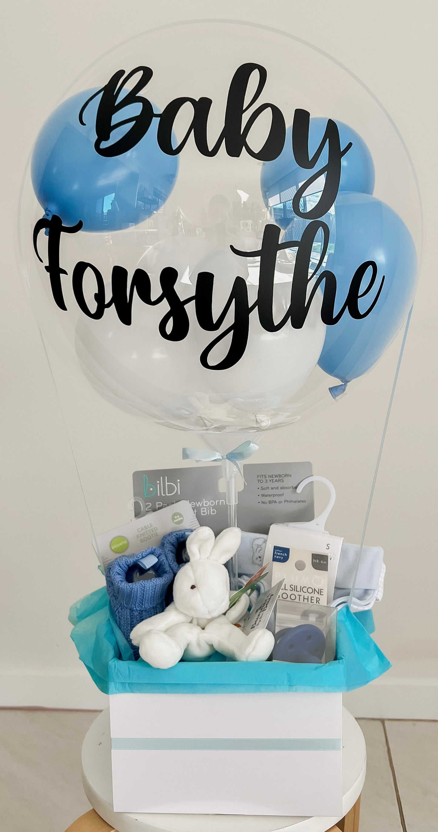 Baby Boy Balloon Gift Box