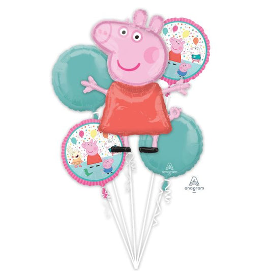 Peppa Pig Balloon Bouquet - Floor Length