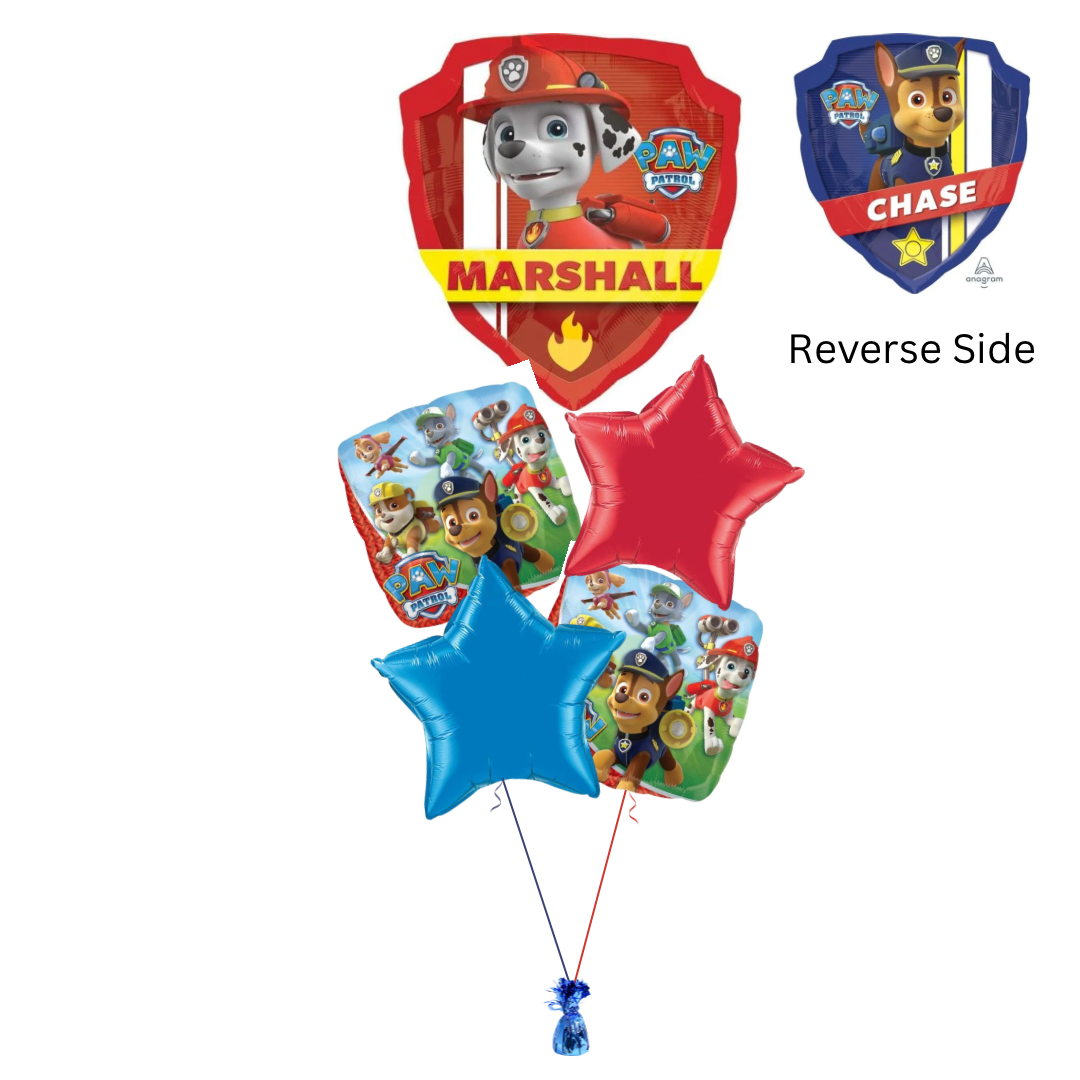 Paw Patrol Balloon Bouquet - Floor Length