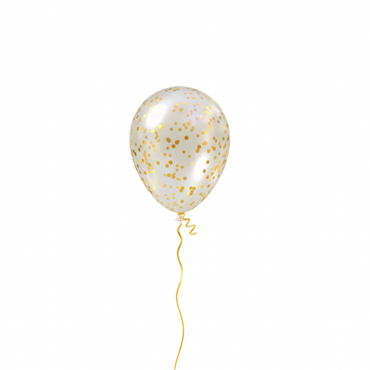 28cm Confetti Helium Filled Balloon
